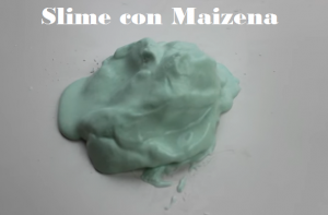 cómo hacer slime con maizena